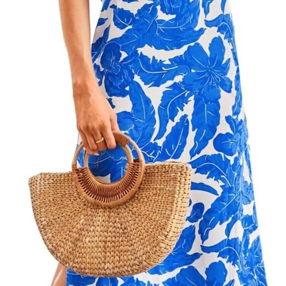 Dresses & Skirts - Women's Tie Dye Maxi Dress Short Sleeve Pockets Casual Summer Soft Stretch